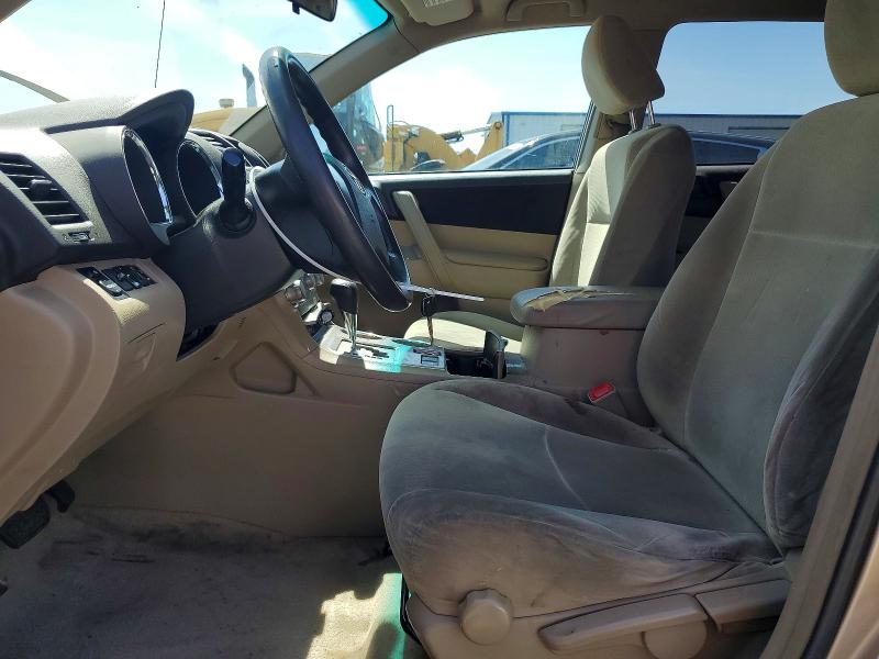 2010 Toyota Highlander VIN 5TDBK3EH8AS011152 COPART salvage auction — FRONT END, CA - SALVAGE CERTIFICATE, sold $1,700 on 2026-07-17 (photo 7)