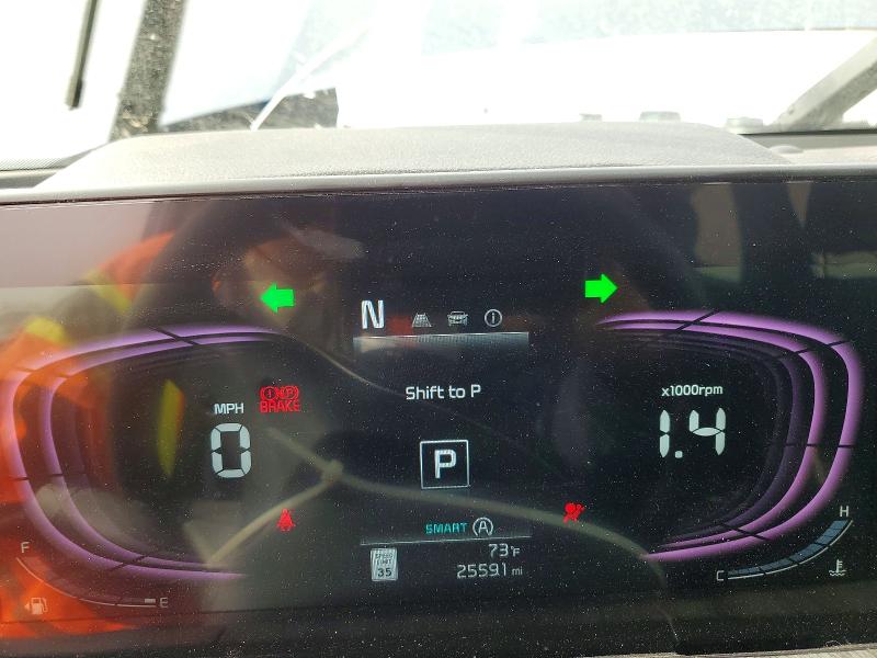 2025 Kia Telluride VIN 5XYP3DGC4SG595722 COPART salvage auction — FRONT END, Id - Salvage Certificate Of Title, sold $15,100 on 2026-07-14 (photo 9)