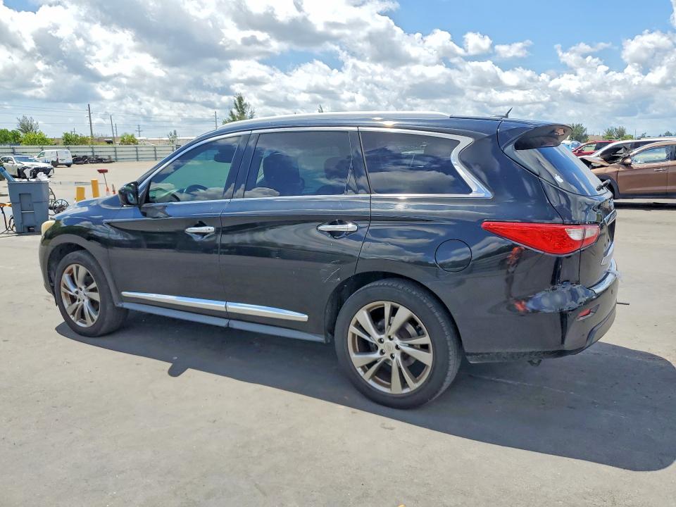 2013 Infiniti Jx35 VIN 5N1AL0MN0DC341660 COPART salvage auction — NORMAL WEAR, Fl - Cert Of Title-Rebuilt, sold $825 on 2026-07-08 (photo 2)