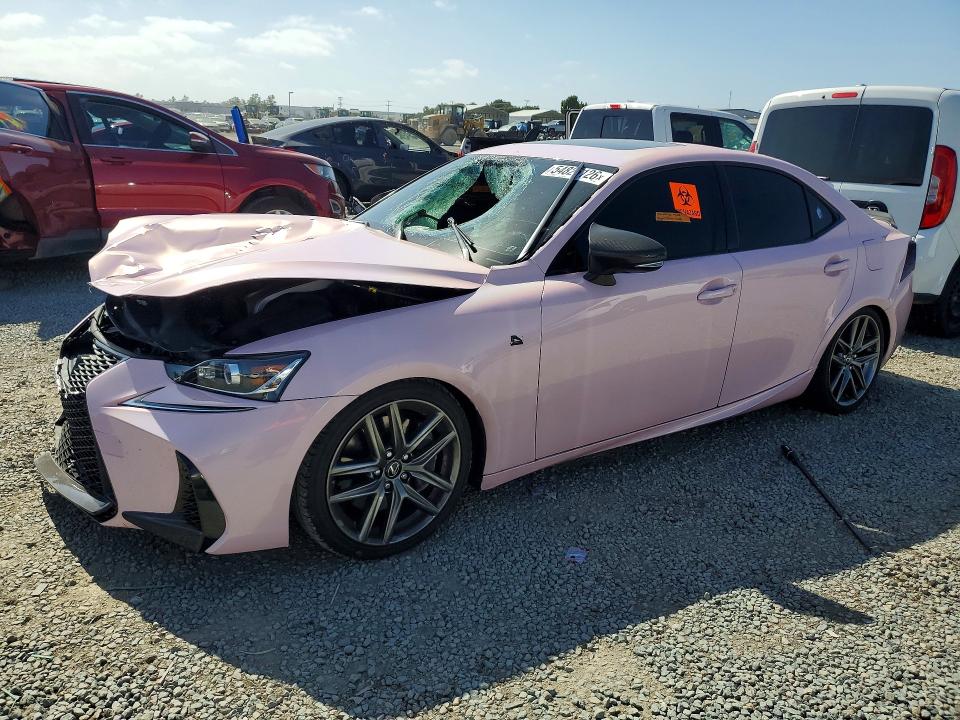 2017 Lexus Is VIN JTHBE1D29H5030638 COPART salvage auction — FRONT END, Ca - Salvage Certificate, sold $2,050 on 2026-07-14 (photo 1)