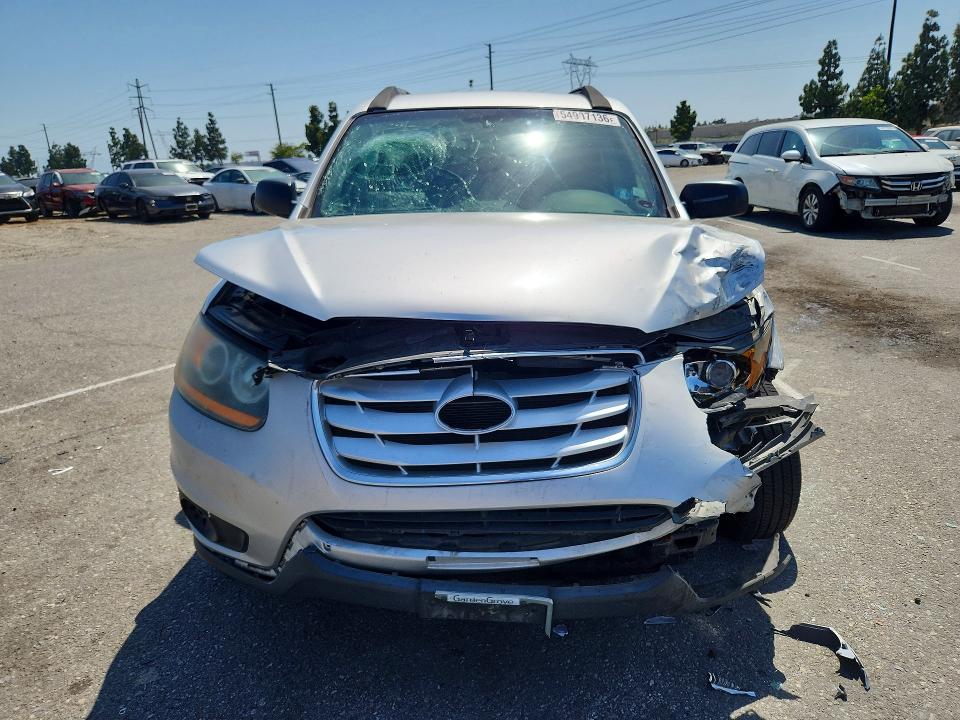 2011 Hyundai Santa fe VIN 5XYZG3AB1BG067028 COPART salvage auction — FRONT END, Ca - Salvage Certificate, sold $475 on 2026-07-14 (photo 5)
