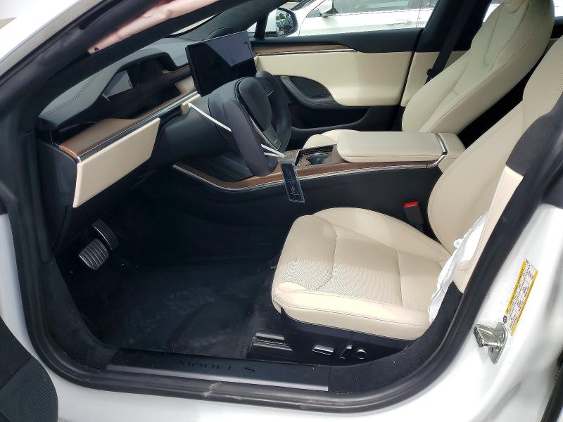 2022 Tesla VIN 5YJSA1E55NF483624 COPART salvage auction — FRONT END, Ca - Salvage Certificate, sold $8,400 on 2026-07-28 (photo 7)