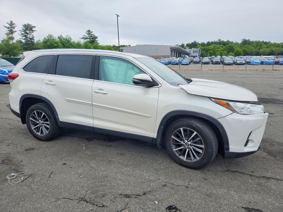 2019 Toyota Highlander VIN 5TDJZRFHXKS614548 COPART salvage auction — FRONT END, Ct - Cert Of Title-Salvage, sold $5,000 on 2026-07-14 (photo 4)