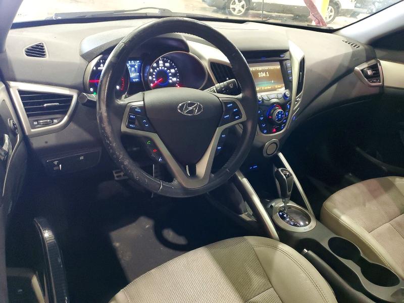 2013 Hyundai Veloster VIN KMHTC6AD3DU126842 COPART salvage auction — REAR END, Ky - Cert Of Title-Salvage, sold $1,000 on 2026-07-15 (photo 8)