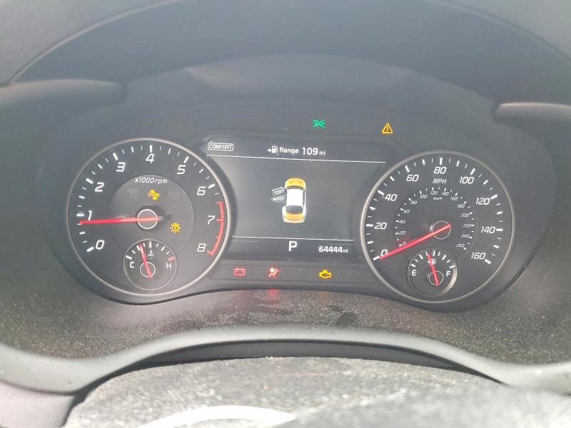 2019 Kia VIN KNAE25LA5K6053839 COPART salvage auction — FRONT END, Nc - Salvage Certificate Of Title, sold $2,400 on 2026-07-06 (photo 9)