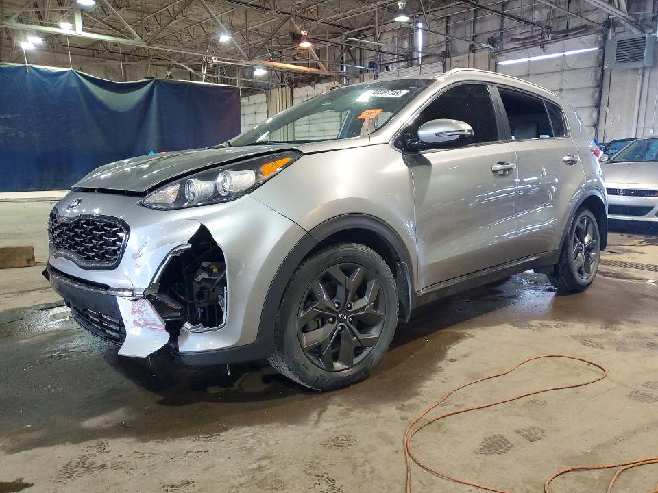 2020 Kia Sportage VIN KNDP63AC2L7787634 COPART salvage auction — VANDALISM, Mi - Certificate Of Title, sold $425 on 2026-07-21 (photo 1)