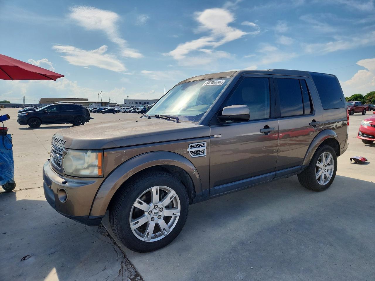 2012 Land Rover LR4 VIN SALAB2D40CA630390 COPART salvage auction — Normal Wear, TX - CERTIFICATE OF TITLE (P), sold $2,850 on 2026-07-03 (photo 1)