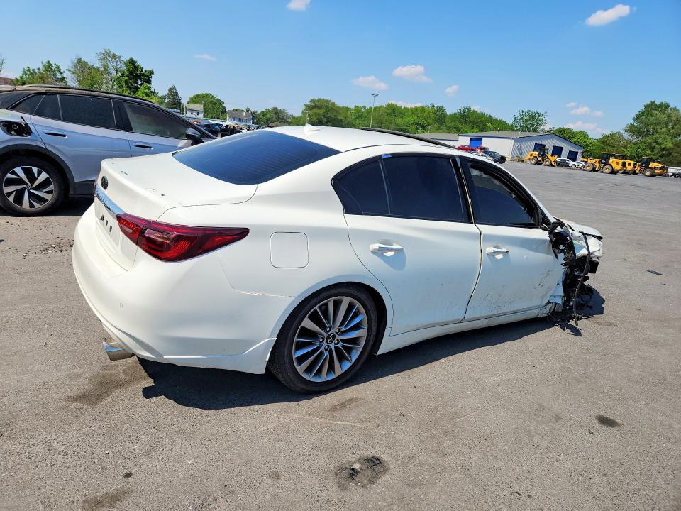 2022 Infiniti Q50 VIN JN1EV7BR1NM340224 COPART salvage auction — FRONT END, Nj - Cert Of Title-Salvage, sold $5,400 on 2026-07-02 (photo 3)