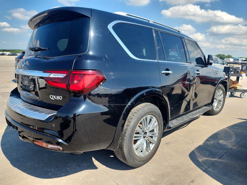 2019 Infiniti Qx80 VIN JN8AZ2NE6K9230168 COPART salvage auction — FRONT END, Tx - Certificate Of Title (P), sold $7,300 on 2026-07-28 (photo 3)