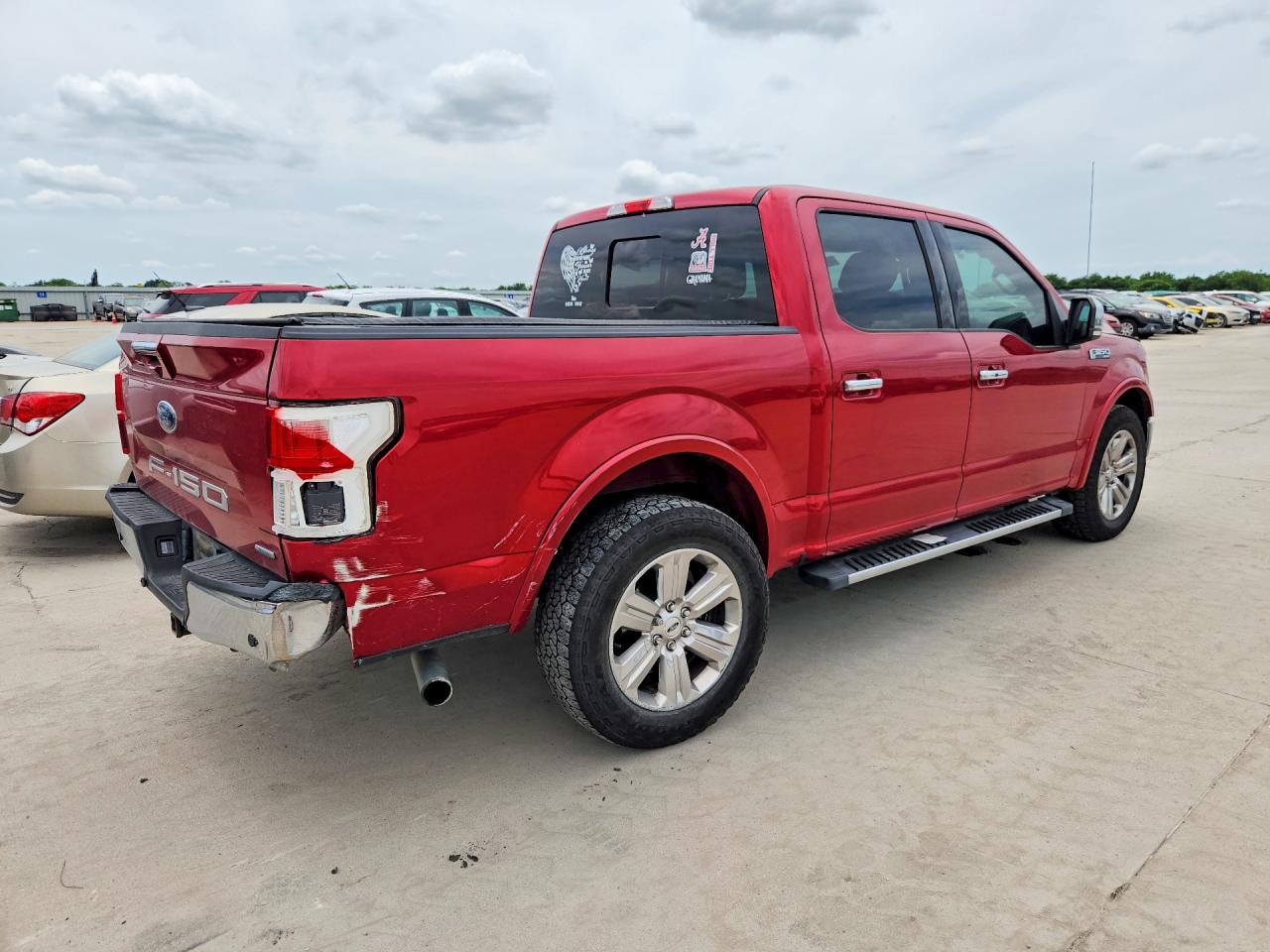 2020 Ford F-150 Lightning VIN 1FTEW1C48LKE36581 COPART salvage auction — Rear End, TX - SALVAGE VEHICLE TITLE, sold $10,400 on 2026-07-09 (photo 3)