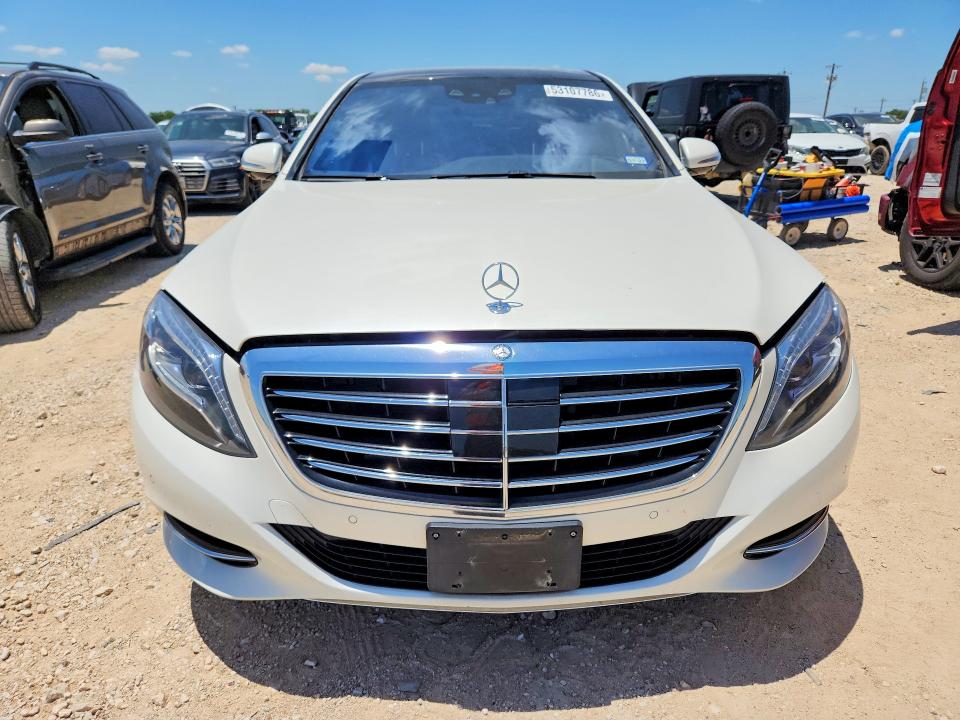 2016 Mercedes-benz S-klasse VIN WDDUG8CB4GA228523 COPART salvage auction — FRONT END, Tx - Salvage Vehicle Title, sold $13,500 on 2026-07-16 (photo 5)