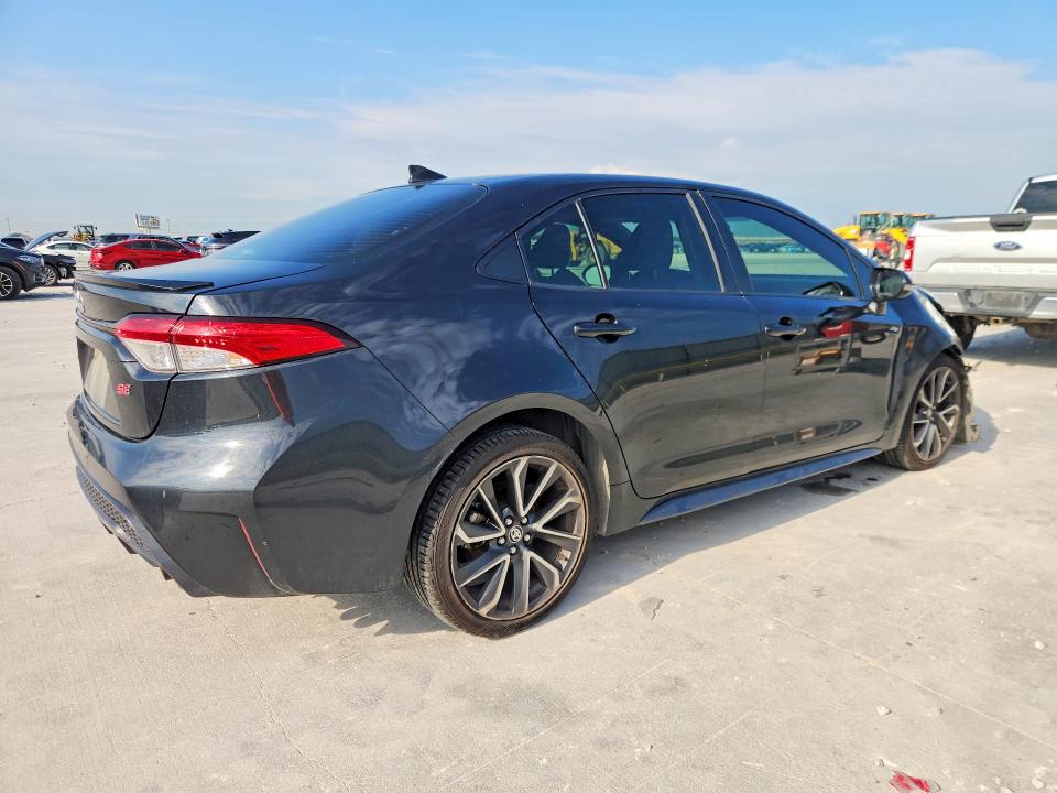 2021 Toyota Corolla VIN JTDS4MCEXMJ055857 COPART salvage auction — FRONT END, TX - SALVAGE VEHICLE TITLE (P), sold $4,900 on 2026-07-17 (photo 3)