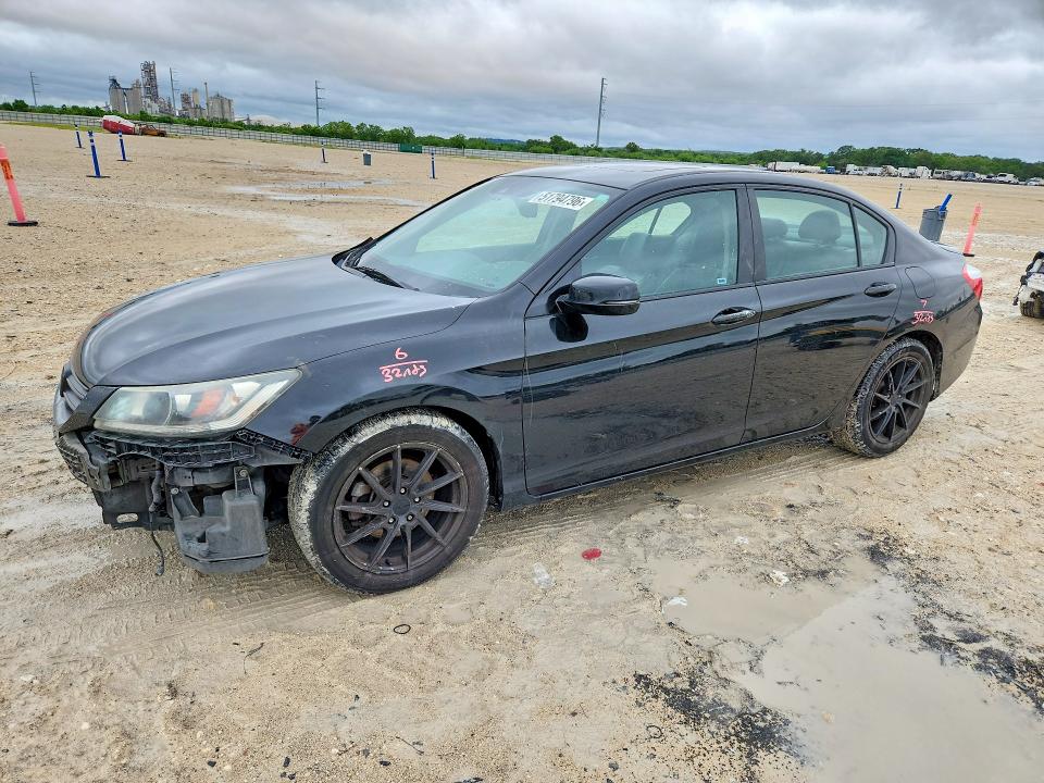 2015 Honda Accord VIN 1HGCR2F80FA188616 COPART salvage auction — FRONT END, Tx - Salvage Vehicle Title, sold $2,050 on 2026-07-02 (photo 1)