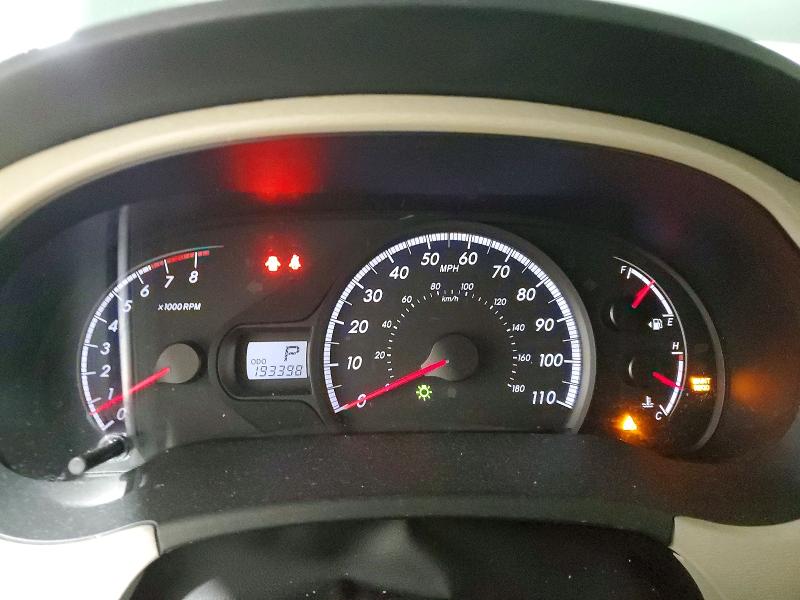 2013 Toyota Sienna VIN 5TDKK3DCXDS375678 COPART salvage auction — REAR END, Pa - Certificate Of Salvage, sold $2,600 on 2026-07-02 (photo 9)
