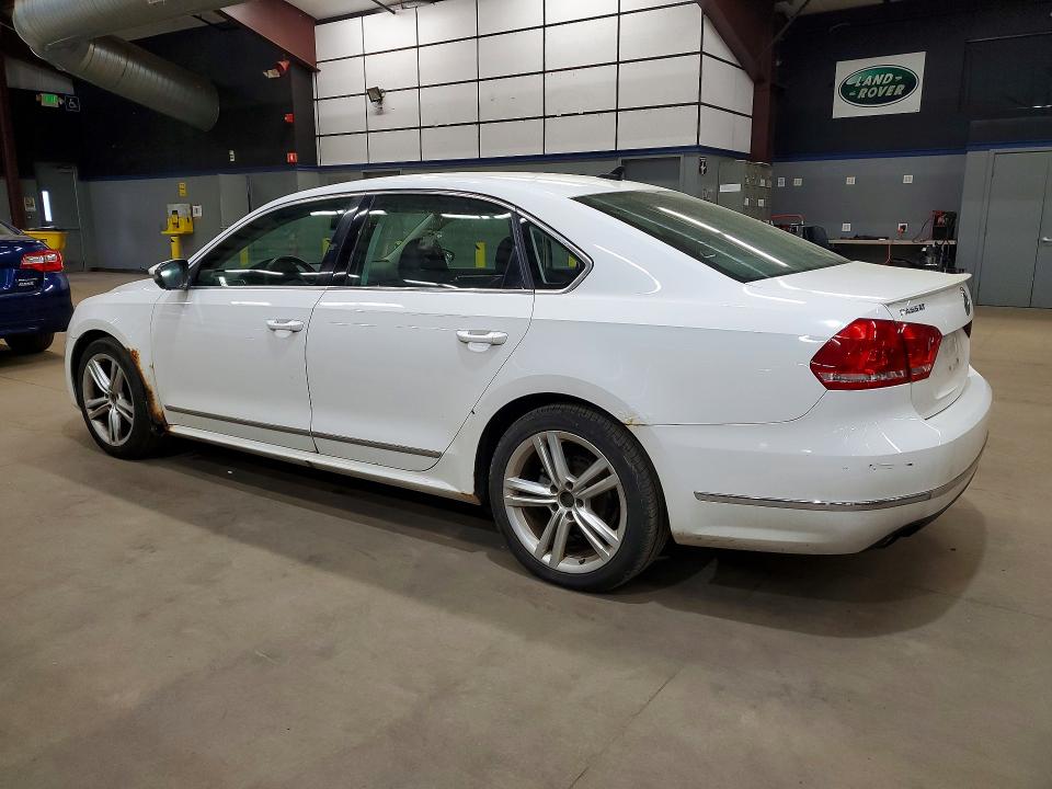 2012 Volkswagen Passat VIN 1VWCM7A35CC083850 COPART salvage auction — MINOR DENT/SCRATCHES, CT - CERTIFICATE OF TITLE, sold $975 on 2026-07-10 (photo 2)