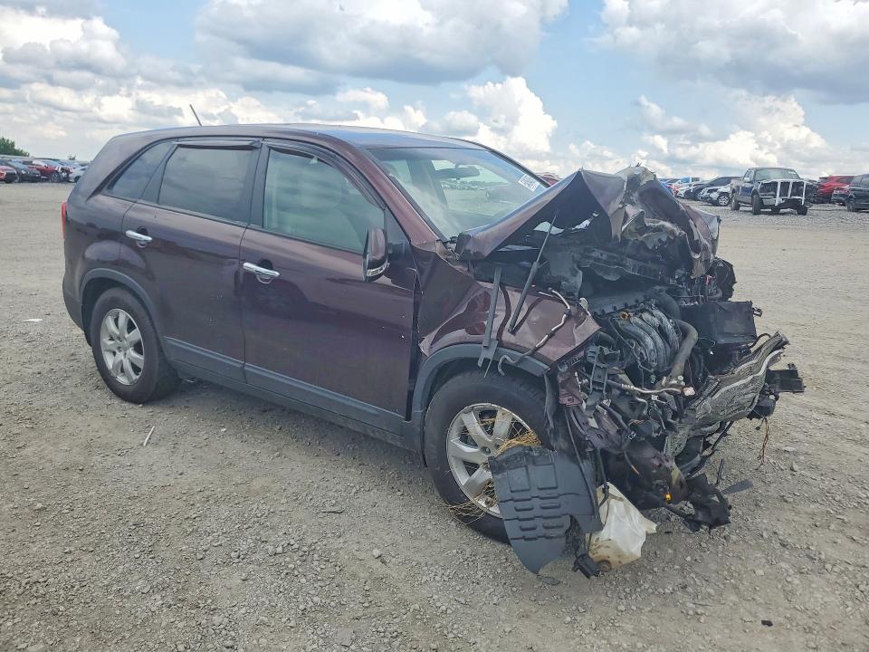 2013 Kia Sorento VIN 5XYKT3A10DG369711 COPART salvage auction — FRONT END, Tn - Salvage Certificate, sold $325 on 2026-07-02 (photo 4)