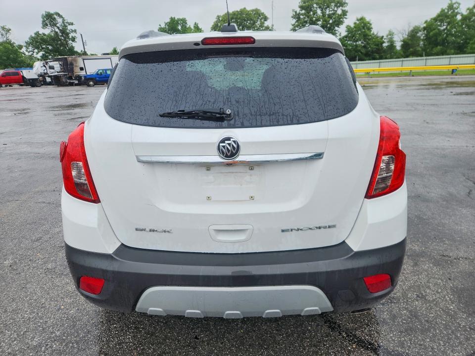 2016 Buick Encore VIN KL4CJBSB1GB536274 COPART salvage auction — HAIL, Mo - Salvage Certificate Of Title, sold $1,050 on 2026-07-27 (photo 6)