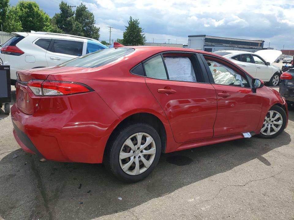 2020 Toyota Corolla VIN JTDEPRAE9LJ045436 COPART salvage auction — FRONT END, Oh - Cert Of Title-Salvage, sold $500 on 2026-07-29 (photo 3)