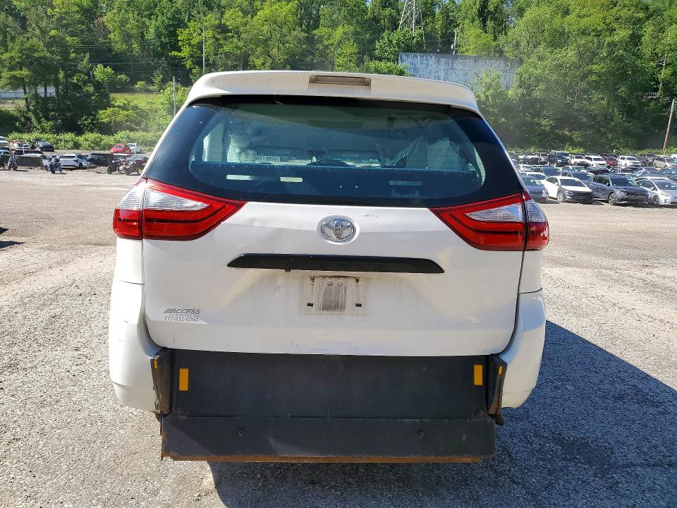 2017 Toyota Sienna VIN 5TDZZ3DC9HS826826 COPART salvage auction — FRONT END, Pa - Certificate Of Salvage, sold $1,700 on 2026-07-08 (photo 6)