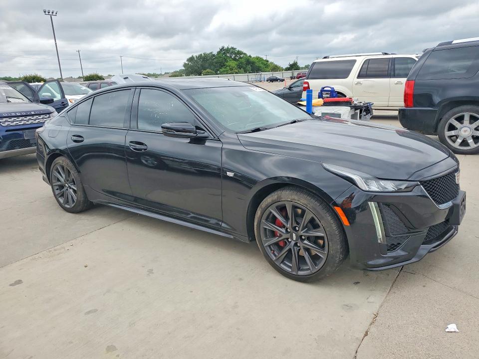 2022 Cadillac Ct5 VIN 1G6DP5RK6N0128302 COPART salvage auction — FRONT END, Tx - Salvage Vehicle Title, sold $12,100 on 2026-07-23 (photo 4)