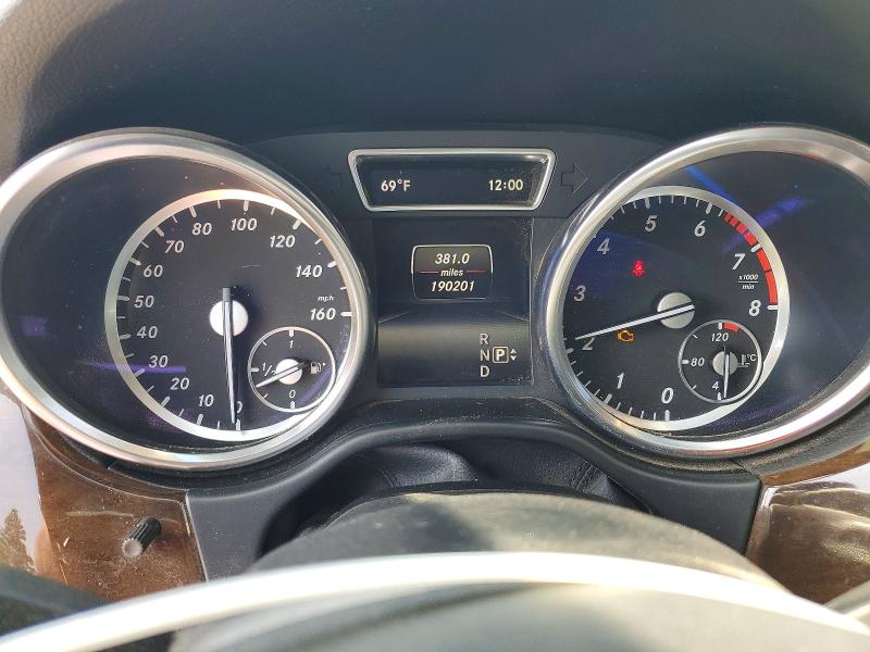 2015 Mercedes-benz M-klasse VIN 4JGDA5JBXFA612524 COPART salvage auction — NORMAL WEAR, Ca - Dis/Dlr/Exp App For Dup Clean, sold $3,850 on 2026-07-02 (photo 9)