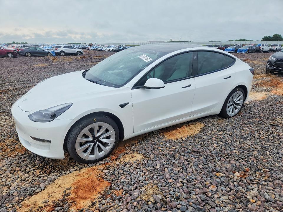 2022 Tesla Model 3 VIN 5YJ3E1EB6NF359893 — COPART salvage auction photo