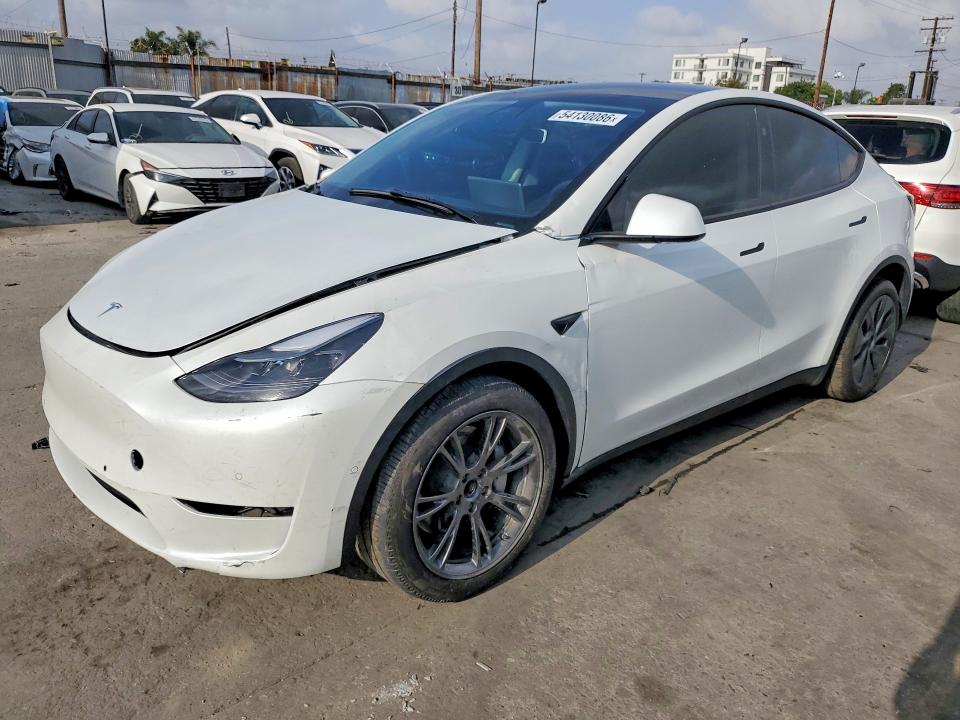 2024 Tesla Model y VIN 7SAYGDED1RF193049 COPART salvage auction — FRONT END, Ca - Salvage Certificate, sold $15,400 on 2026-07-27 (photo 1)