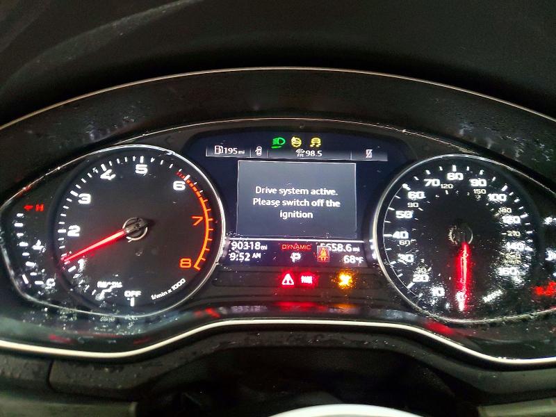 2021 Audi A5 VIN WAUDACF58MA015104 COPART salvage auction — FRONT END, Pa - Certificate Of Salvage, sold $9,500 on 2026-07-24 (photo 9)