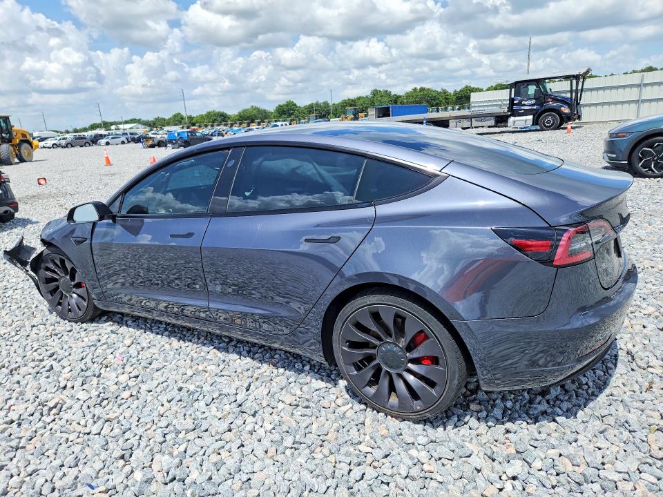 2021 Tesla Model 3 VIN 5YJ3E1EC4MF988608 COPART salvage auction — FRONT END, Fl - Cert Of Ttl-Rebuilt&Slvg Rbld, sold $7,000 on 2026-07-07 (photo 2)
