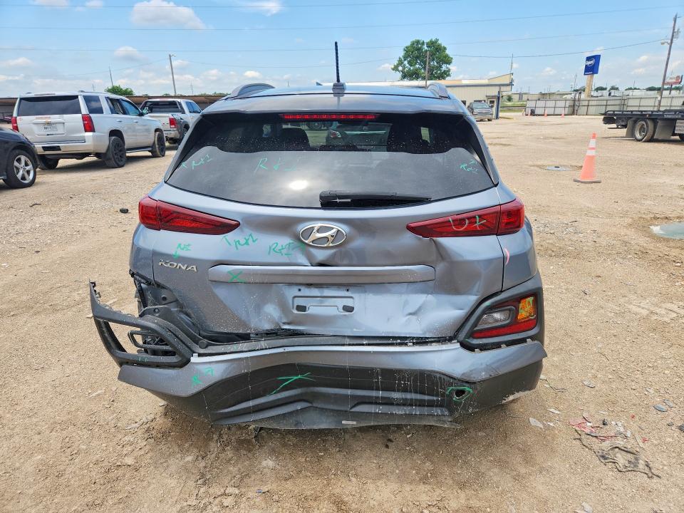 2018 Hyundai Kona VIN KM8K22AA6JU180712 COPART salvage auction — REAR END, Tx - Salvage Vehicle Title, sold $30 on 2026-07-29 (photo 6)