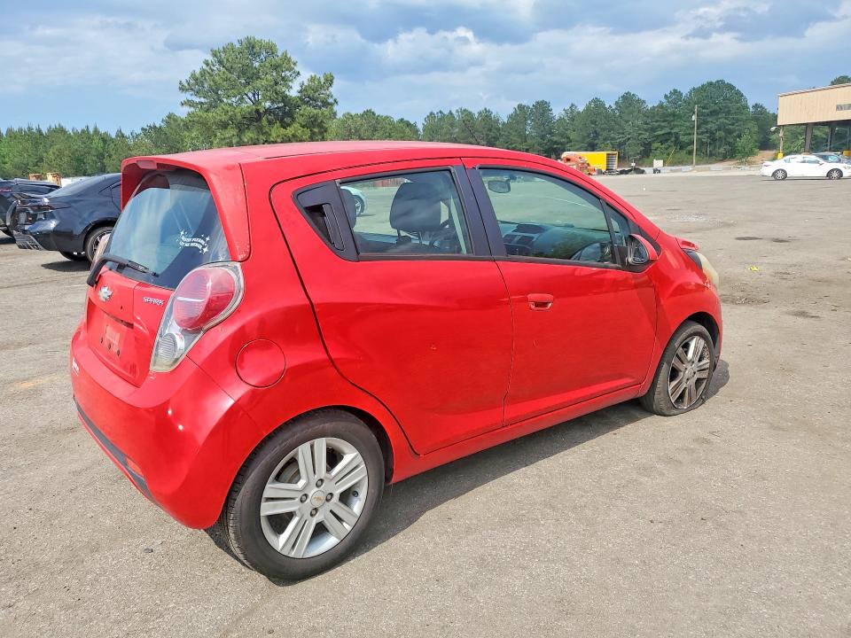 2014 Chevrolet Spark VIN KL8CD6S95EC456557 COPART salvage auction — SIDE, Sc - Cert Of Title-Salvage, sold $800 on 2026-07-10 (photo 3)
