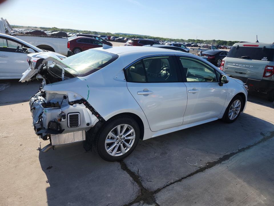 2025 Toyota VIN JTDBCMFE8SJ037594 COPART salvage auction — REAR END, Tx - Salvage Vehicle Title, sold $9,600 on 2026-07-09 (photo 3)
