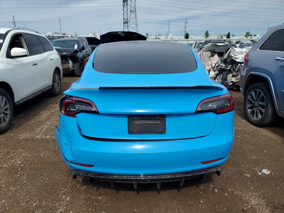 2019 Tesla VIN 5YJ3E1EA8KF312660 COPART salvage auction — REAR END, Il - Salvage Certificate, sold $6,600 on 2026-07-14 (photo 6)