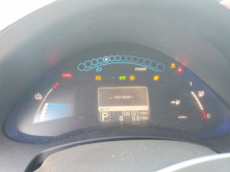 2012 Nissan Leaf VIN JN1AZ0CP2CT023904 COPART salvage auction — FRONT END, Fl - Cert Of Title Slvg Rebuildable, sold $325 on 2026-07-29 (photo 9)