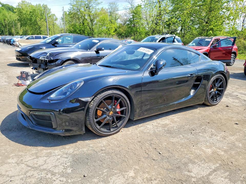 2016 Porsche Cayman VIN WP0AB2A80GK185826 COPART salvage auction — SIDE, Nj - Cert Of Title-Salvage, sold $29,000 on 2026-07-30 (photo 1)