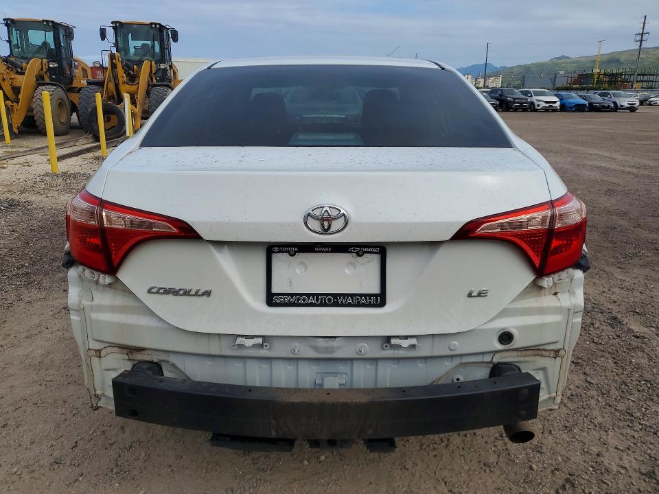 2017 Toyota Corolla VIN 5YFBURHE0HP622679 COPART salvage auction — REAR END, Hi - Certificate Of Salvage, sold $1,800 on 2026-07-27 (photo 6)