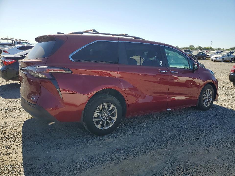 2025 Toyota Sienna VIN 5TDJRKEC3SS228681 COPART salvage auction — SIDE, Ca - Salvage Certificate, sold $10,600 on 2026-07-02 (photo 3)