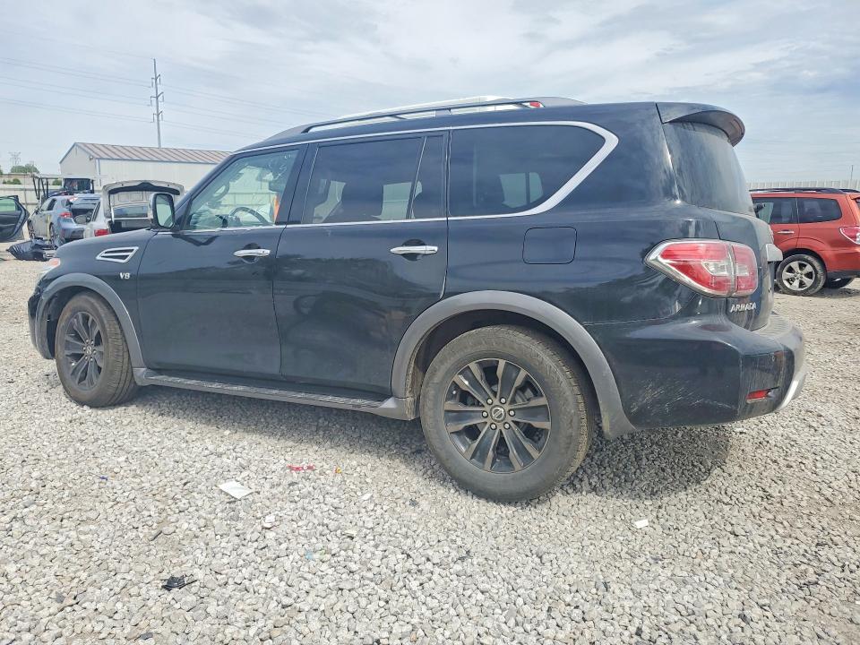 2018 Nissan Armada VIN JN8AY2NE2J9733861 COPART salvage auction — FRONT END, Oh - Cert Of Title-Salvage, sold $7,300 on 2026-07-17 (photo 2)