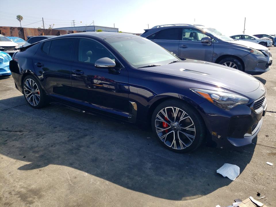 2020 Kia Stinger VIN KNAE35LCXL6084973 COPART salvage auction — REAR END, Ca - Salvage Certificate, sold $8,100 on 2026-07-31 (photo 4)
