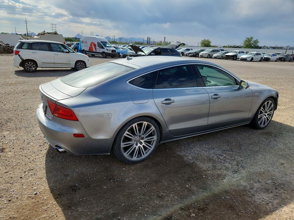 2014 Audi A7 VIN WAUWGAFC1EN072037 COPART salvage auction — MECHANICAL, Az - Cert Of Title - Salvage, sold $750 on 2026-07-06 (photo 3)