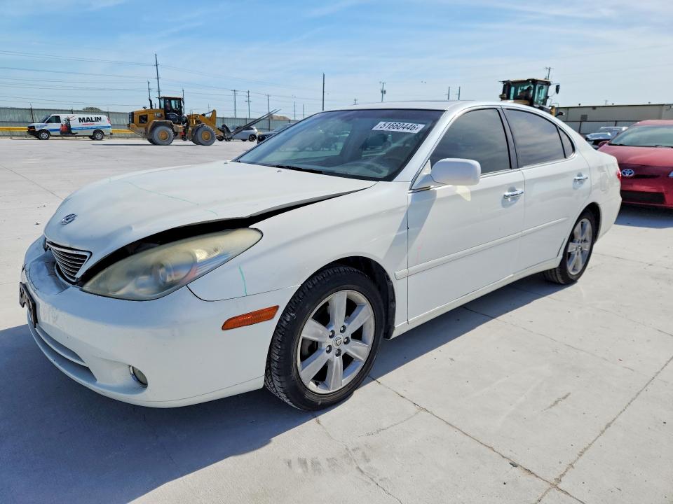 2005 Lexus ES VIN JTHBA30G555120681 COPART salvage auction — FRONT END, TX - SALVAGE VEHICLE TITLE, sold $175 on 2026-07-24 (photo 1)