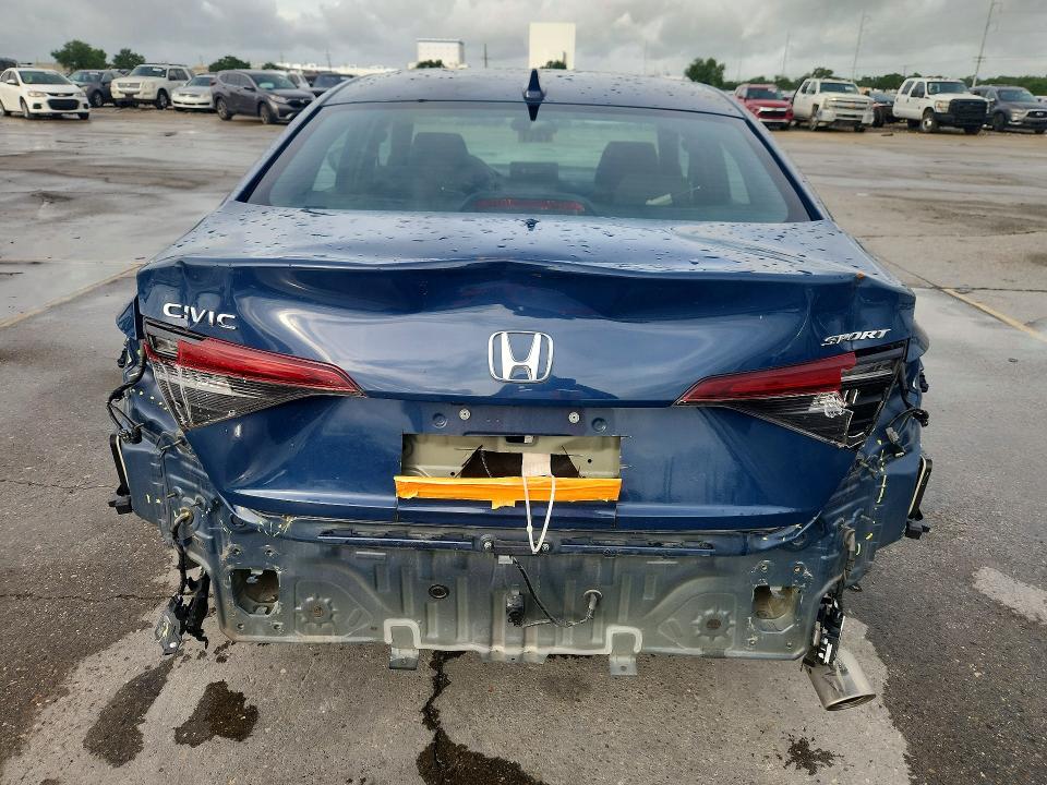 2025 Honda Civic VIN 2HGFE2F53SH593931 COPART salvage auction — REAR END, La - Cert Of Title-Salvage, sold $10,500 on 2026-07-29 (photo 6)