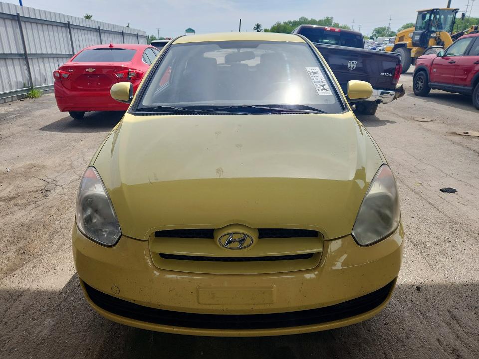2010 Hyundai Accent VIN KMHCM3ACXAU162574 COPART salvage auction — REAR END, In - Cert Of Title-Salvage Title, sold $350 on 2026-07-27 (photo 5)
