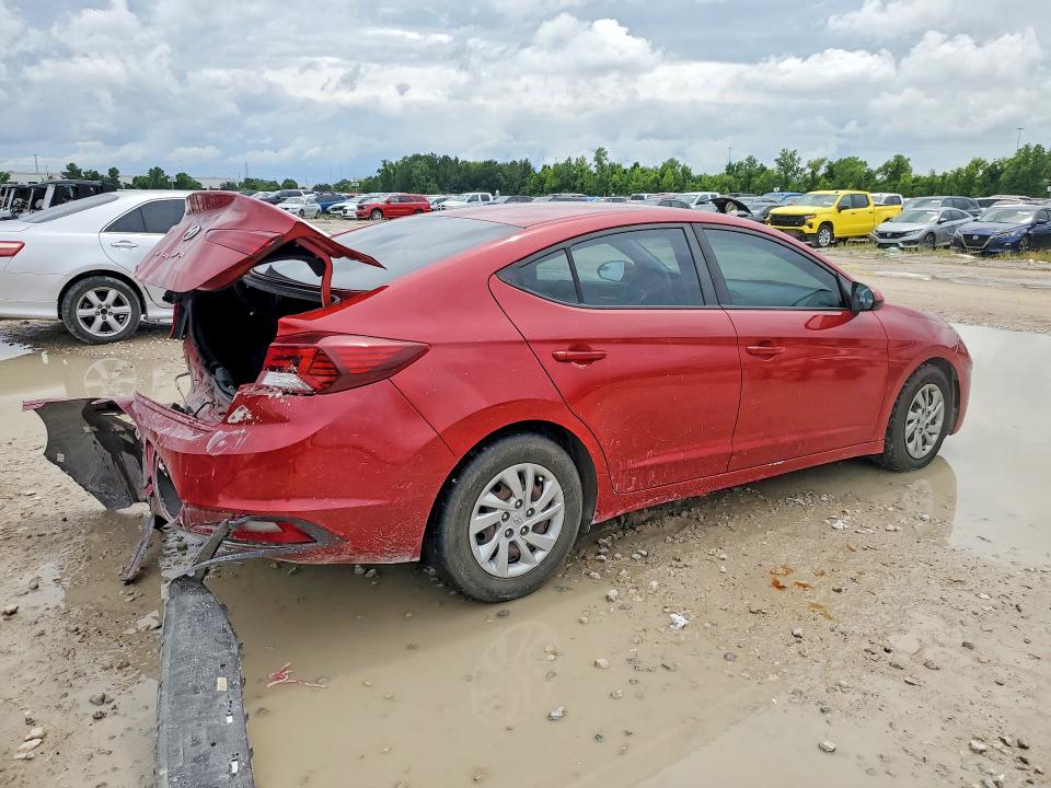 2019 Hyundai Elantra VIN KMHD74LF1KU807154 COPART salvage auction — REAR END, Tx - Salvage Vehicle Title, sold $2,450 on 2026-07-24 (photo 3)