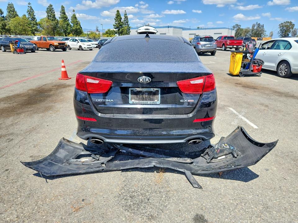 2014 Kia Optima VIN 5XXGN4A73EG338601 COPART salvage auction — FRONT END, Ca - Salvage Certificate, sold $150 on 2026-09-10 (photo 6)