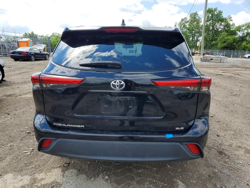 2021 Toyota VIN 5TDGZRAH6MS066326 COPART salvage auction — REAR END, Id - Salvage Certificate Of Title, sold $8,100 on 2026-07-23 (photo 6)