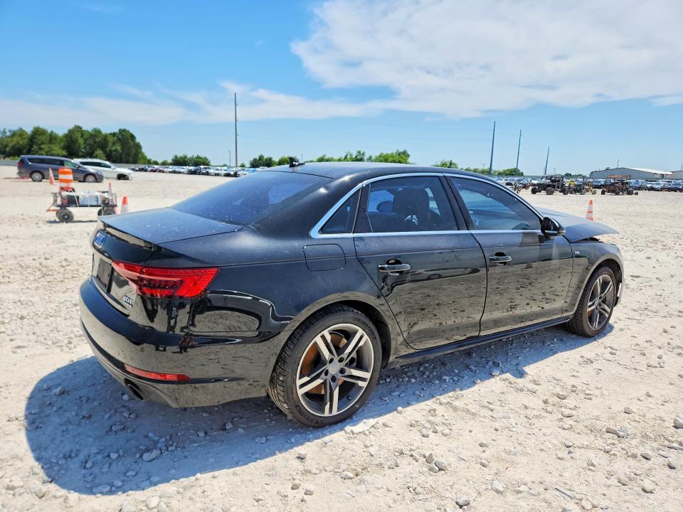 2017 Audi A4 VIN WAUENAF42HN003291 COPART salvage auction — FRONT END, TX - SALVAGE VEHICLE TITLE, sold $2,700 on 2026-07-16 (photo 3)