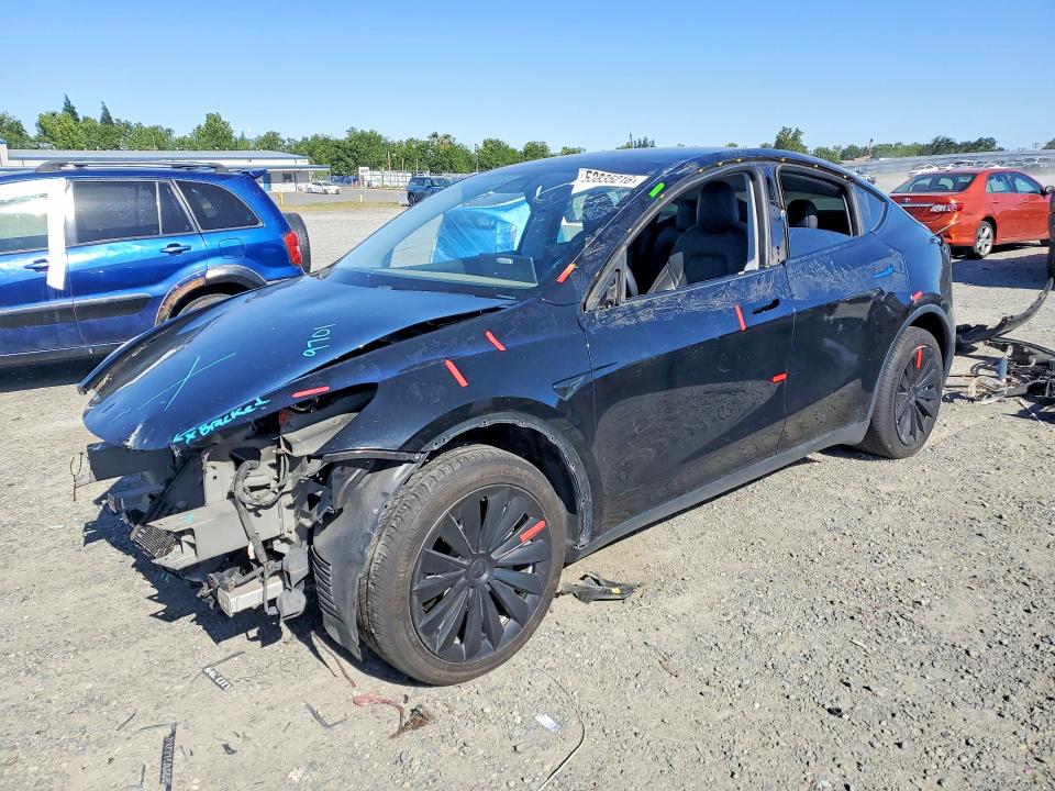 2020 Tesla Model y VIN 5YJYGDEE4LF044339 COPART salvage auction — FRONT END, Ca - Salvage Certificate, sold $6,200 on 2026-07-02 (photo 1)