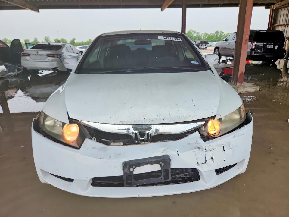 2009 Honda Civic VIN JHMFA36239S007994 COPART salvage auction — FRONT END, TX - SALVAGE VEHICLE TITLE, sold $550 on 2026-07-24 (photo 5)