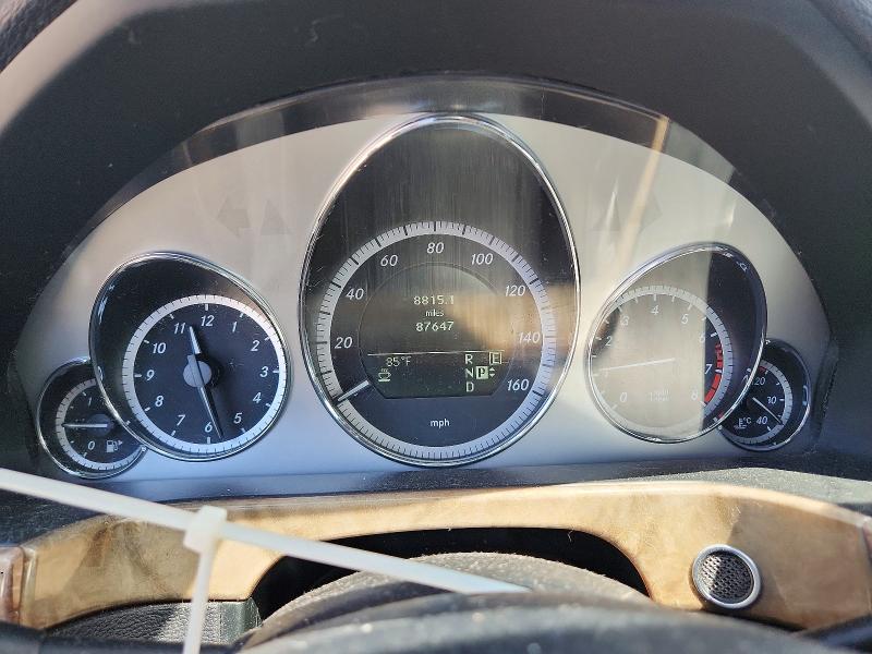 2011 Mercedes-benz E-class VIN WDDHF8HB3BA433644 COPART salvage auction — FRONT END, Ut - Salvage Certificate, sold $600 on 2026-07-24 (photo 9)